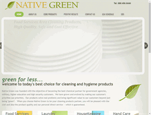 Tablet Screenshot of nativegreenproducts.com